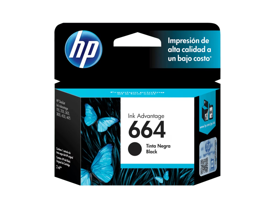 CARTUCHO HP ORIGINAL 664 NEGRO 664N